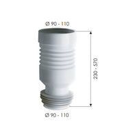 Tubo flessibile per collegamento w.c.