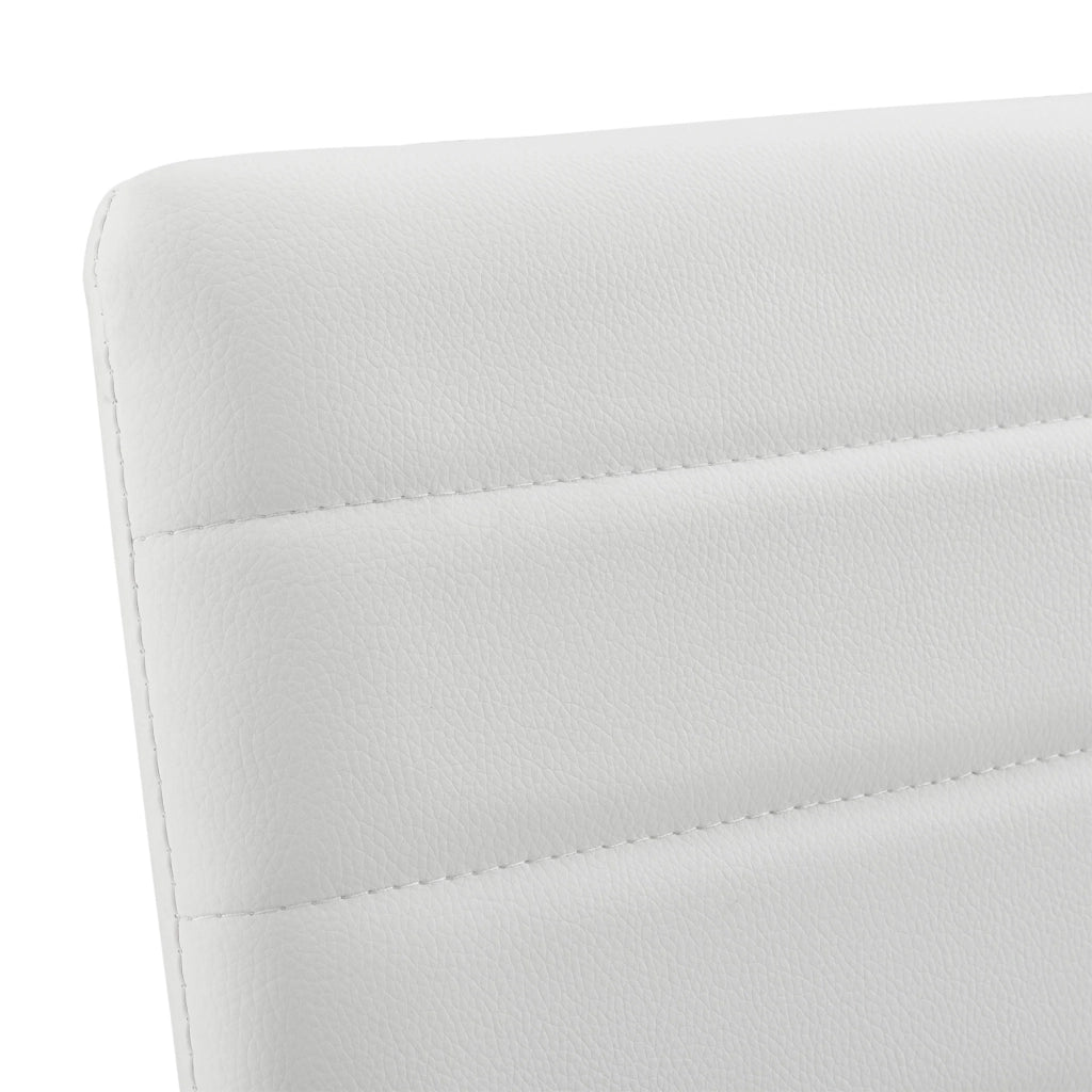 Set di 2 sgabelli da bar con gambe in acciaio e altezza 66 cm bianco e nero 03_0005786/2