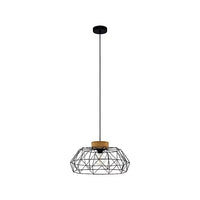 Lampadario Industrial Padstow 1 Luce Metallo Nero