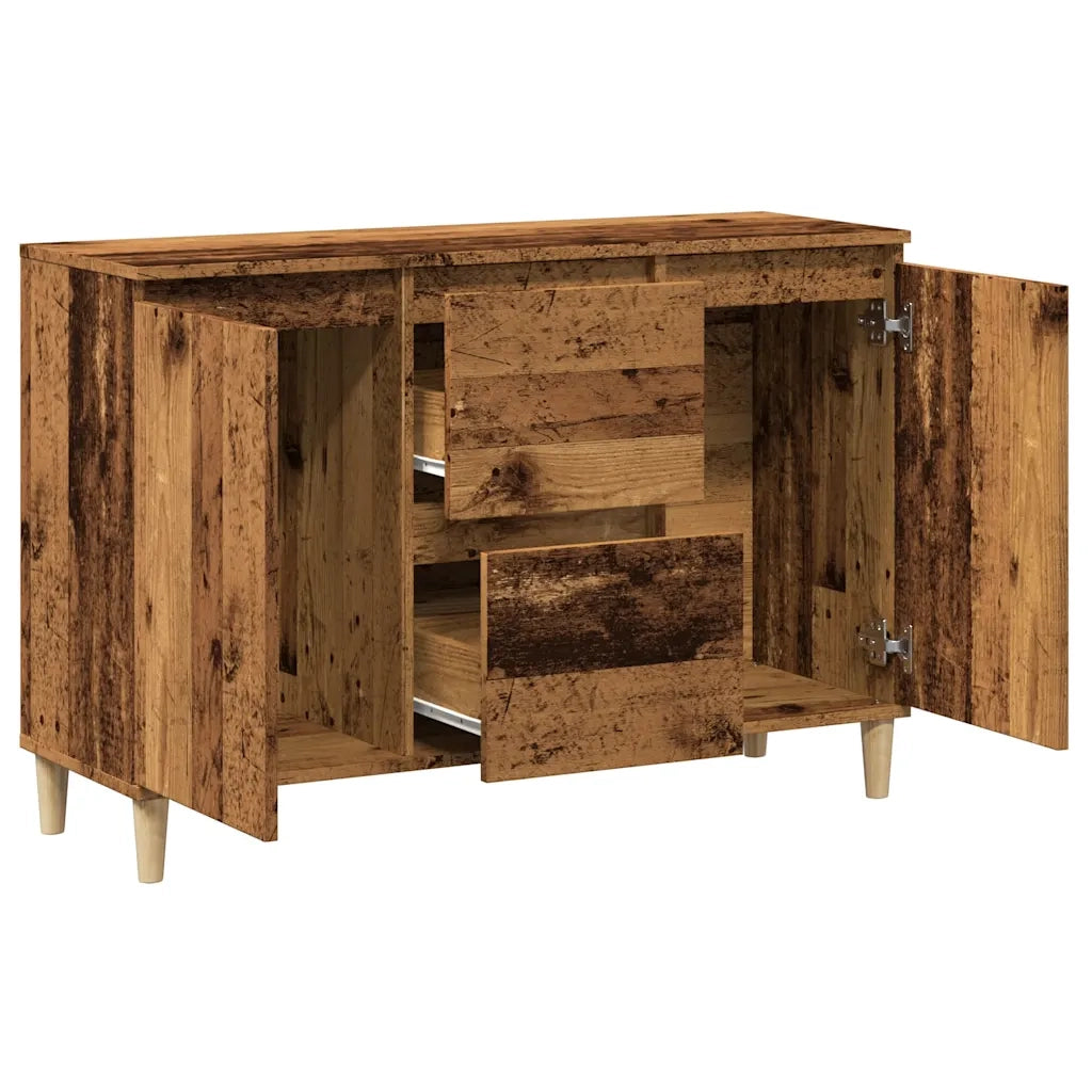 Credenza Legno Antico 102x35x70 cm in Legno Multistrato