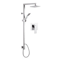 Set doccia in ottone cromato - serie wellness qubika