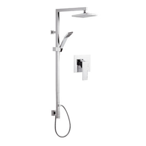 Set doccia in ottone cromato - serie wellness qubika