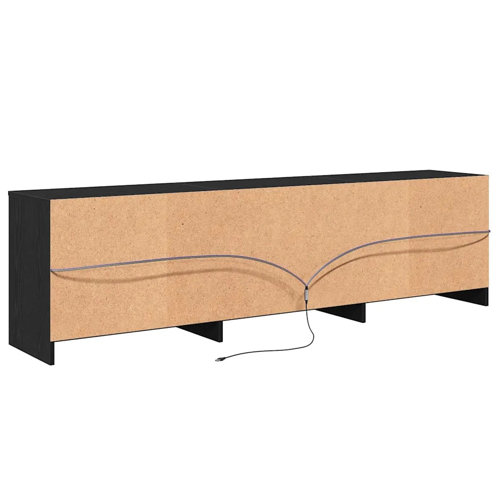Unità TV 2 pcs Rovere Nero 180 x 34 x 50 cm Legno multistrato 3385630