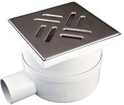 Chiusino sifonato telescopico con scarico laterale, griglia in a