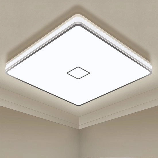 Lampada da soffitto LED IP44 impermeabile - Ø 325 cm - per soggiorno camera da letto - 2050LM - cucina - bianco neutro - 24 W 4000K