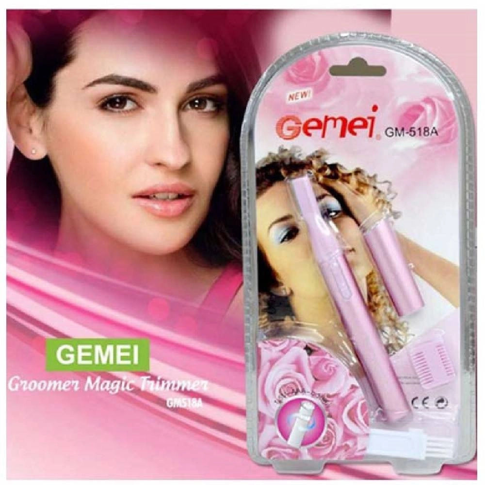 Trade Shop - Rifinitore Trimmer Elettrico Donna Per Rasatura Peli Viso Sopracciglia Gm-518a -