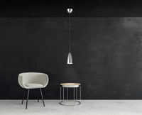 Lampada a Sospensione da Interno  E14 in Metallo Nickel Opaco