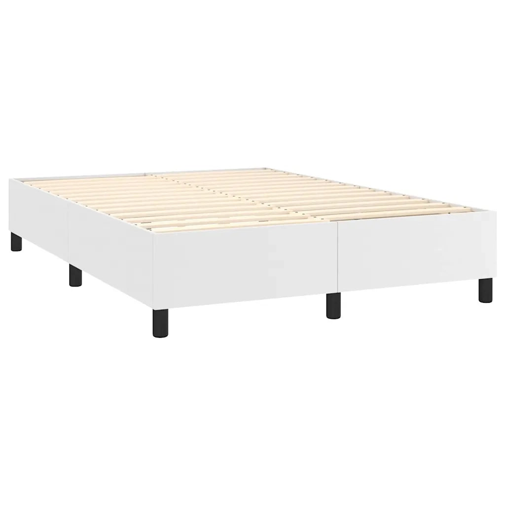 Giroletto a Molle con Materasso Bianco 140x190 cm in Similpelle 3128908