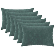 Federa 6 pcs HEERLEN Blu mare 50 x 70 cm Fleece in microfibra 911378