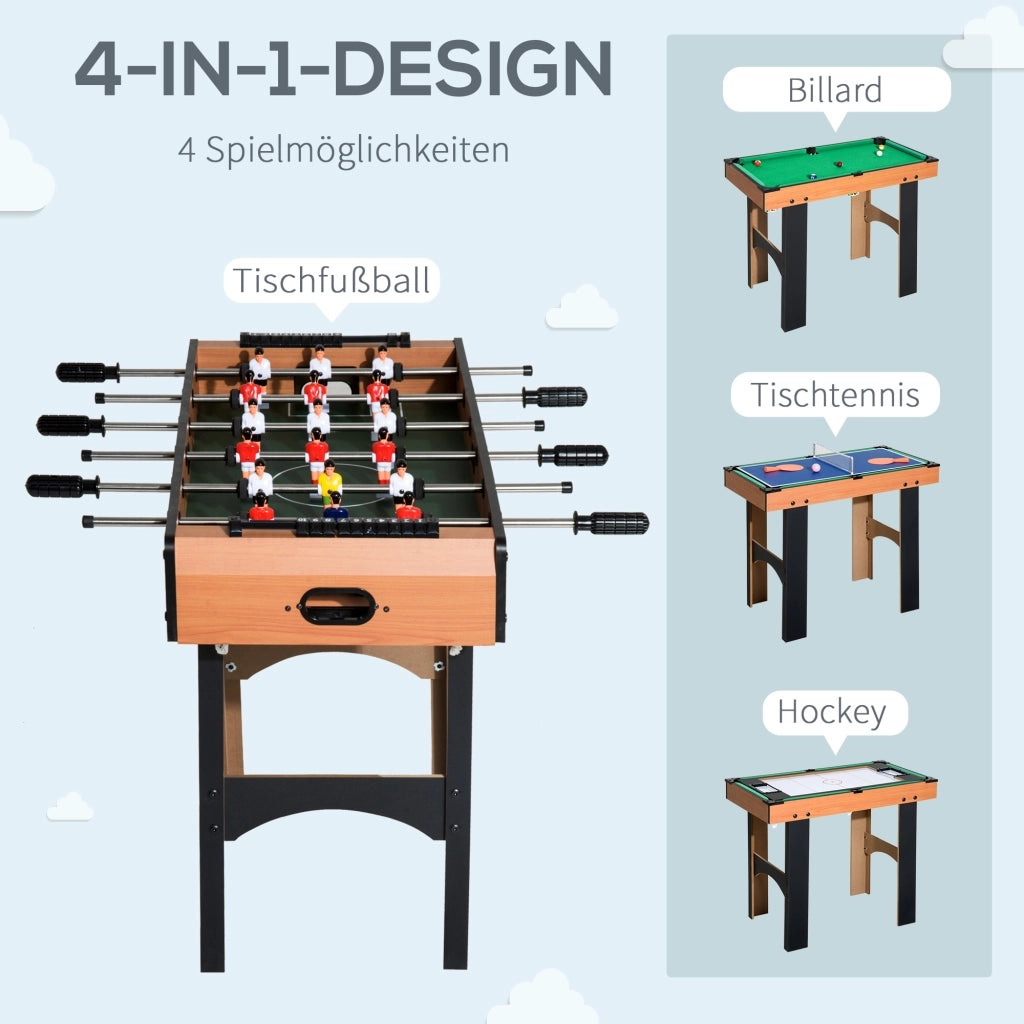 Tavolo da gioco 4 in 1 ¨C zephmum ¨C 92x78x80 cm