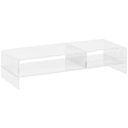 Supporto Monitor con Tastiera ¨C Minimal ¨C Acrilico Trasparente 50.8x19x12cm