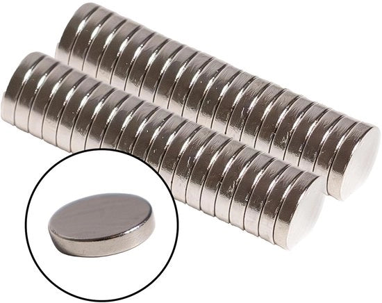 Mini Magnetici Rondi 5x3mm | Magnetici Forti, Piccoli per Attività di Fai da Te, Magnetici | per Tavole Bianche, Tabelloni Scuola, Frigoriferi e Molti Altri. - Ideali per ogni Abitazione e Ufficio - Pablika