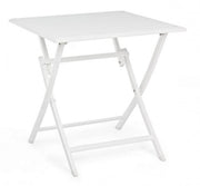 Tavolo Pieghevole da Giardino 70x70x71h cm Elin Bianco