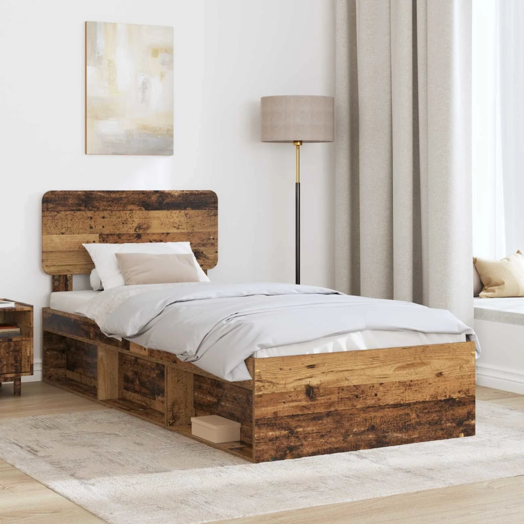 Struttura del letto Legno vecchio 90 x 190 cm Pino massello 3412139