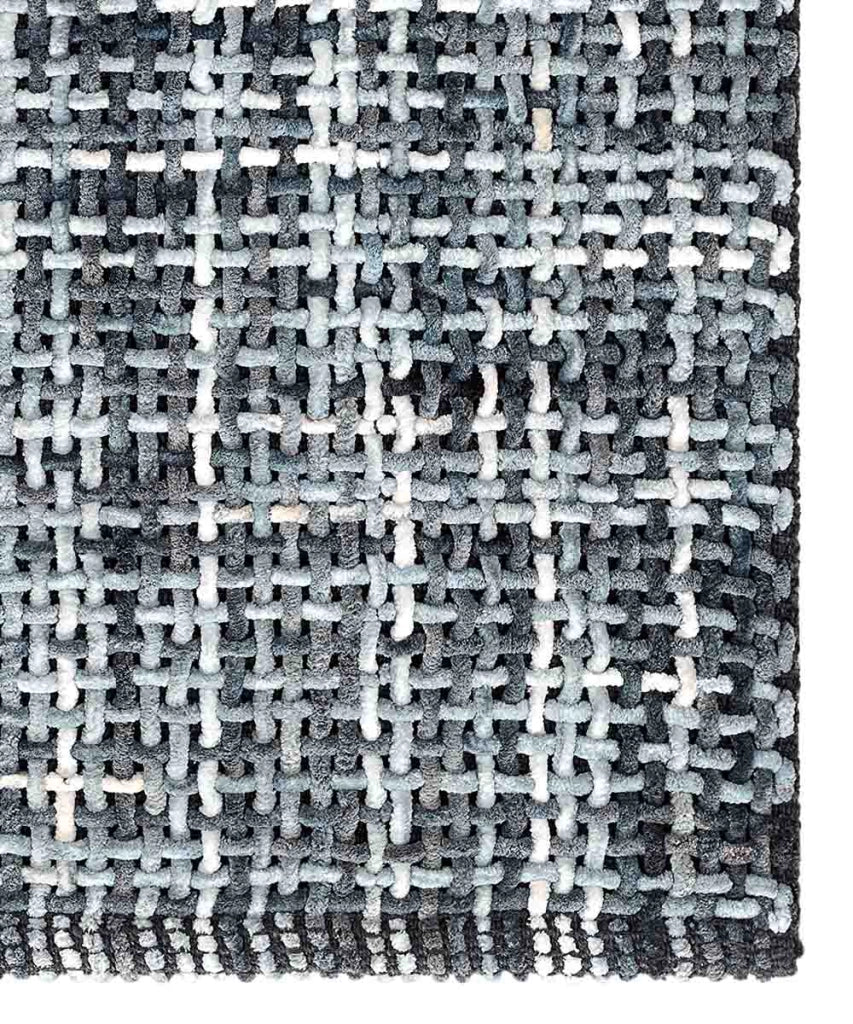 Parure tappeti bagno CRAZY ANTRACITE (1 pz cm.45x75 + 2 pz cm.40x45) in micorfibra misto cotone, morbidi antiscivolo lavabili in lavatrice, tappetini lavello sanitari
