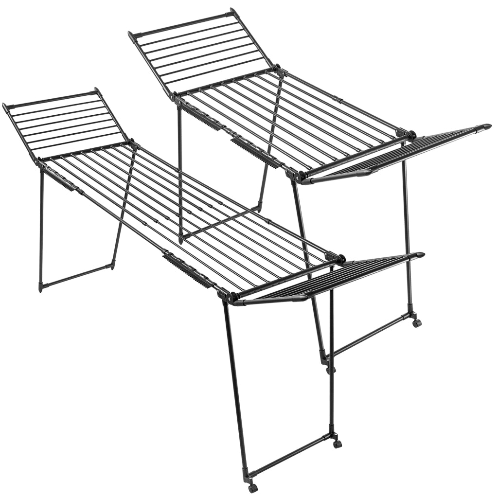Stendibiancheria verticale grande XXL KADAX, robusto, pieghevole, per giardino e balcone, 27 m