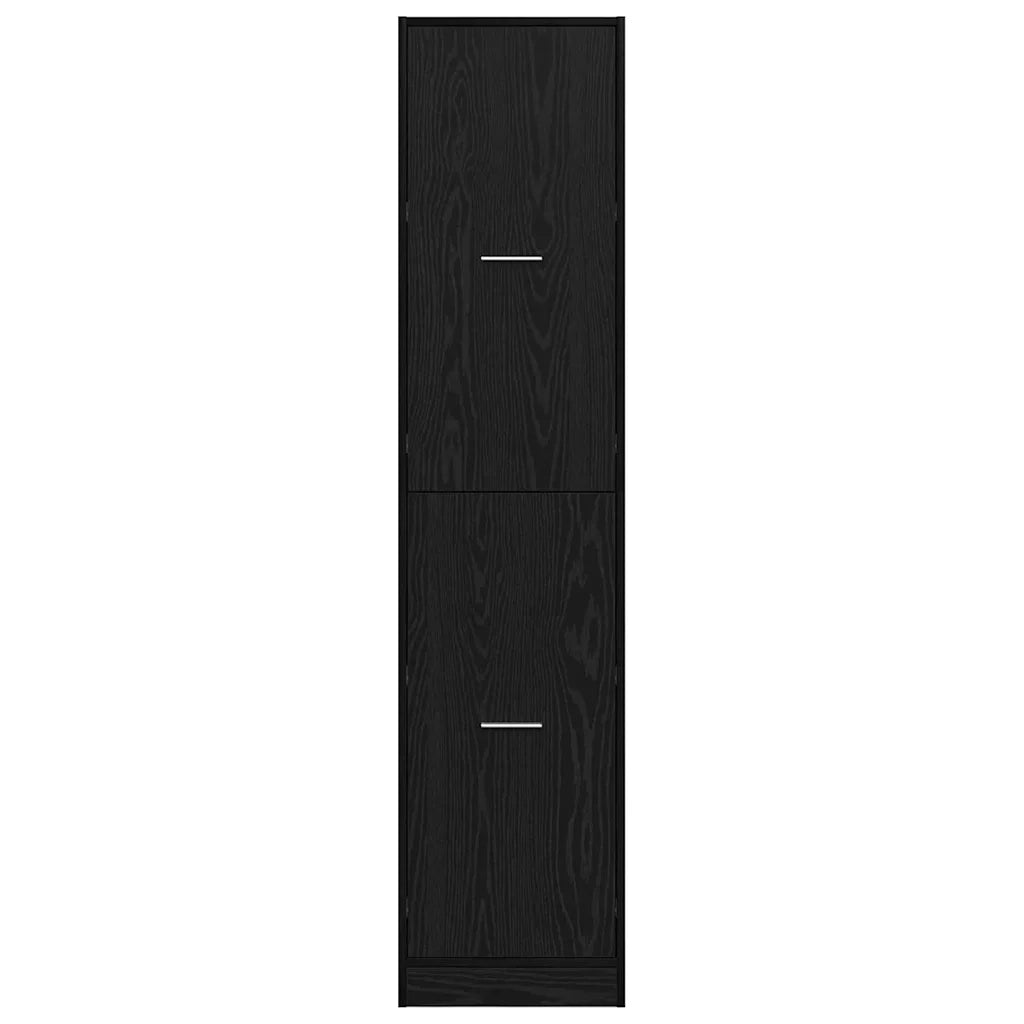 Armadio da Apoteca Rovere nero 40 x 41 x 174.5 cm 3365626