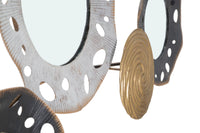 Pannello Gloty 91x4,5x54,5 cm in Ferro MDF e Specchio Multicolor