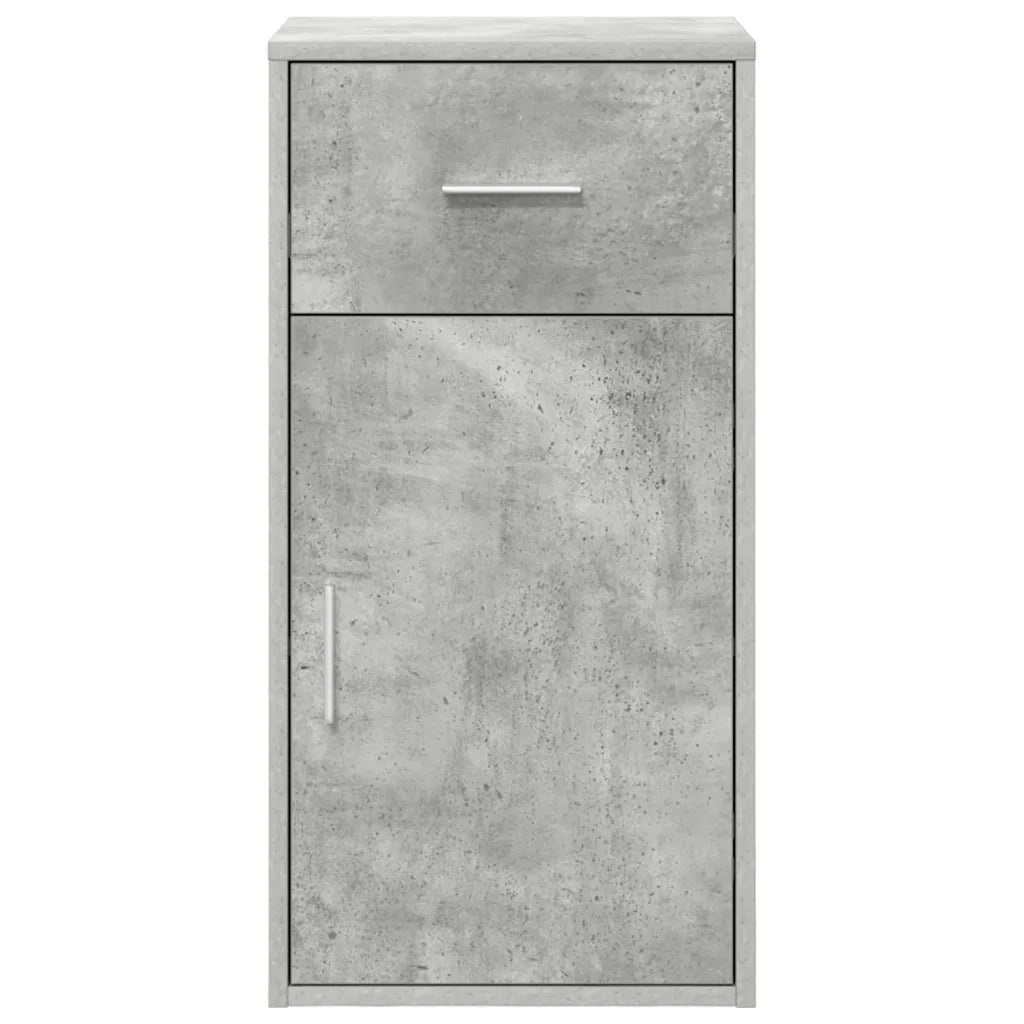 Credenza con Cassetto-Buffet-Armadio da cucina Grigio cemento 38 x 34 x 75 cm