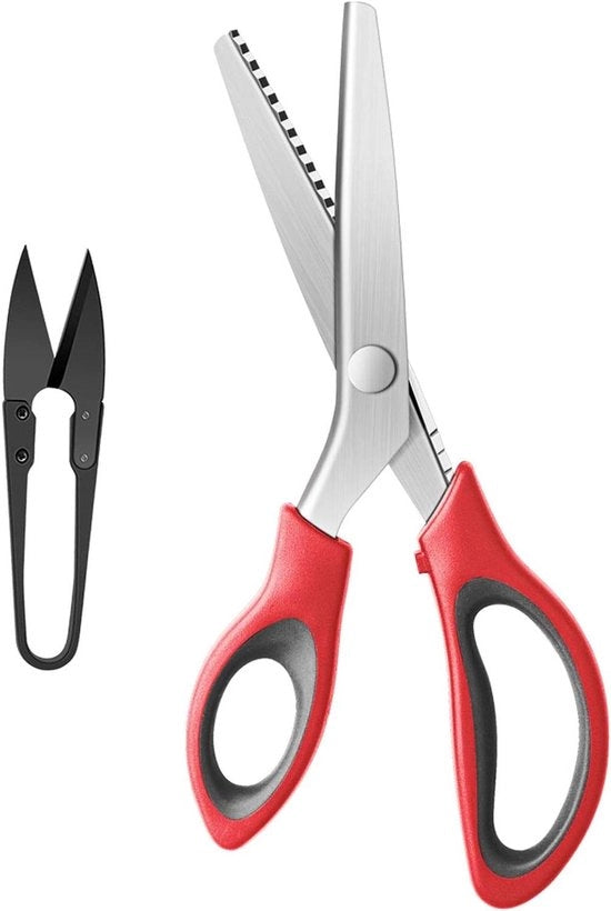 Serra a zigzag professionale con maniglie ergonomiche - 9 pollici - rosso/nero