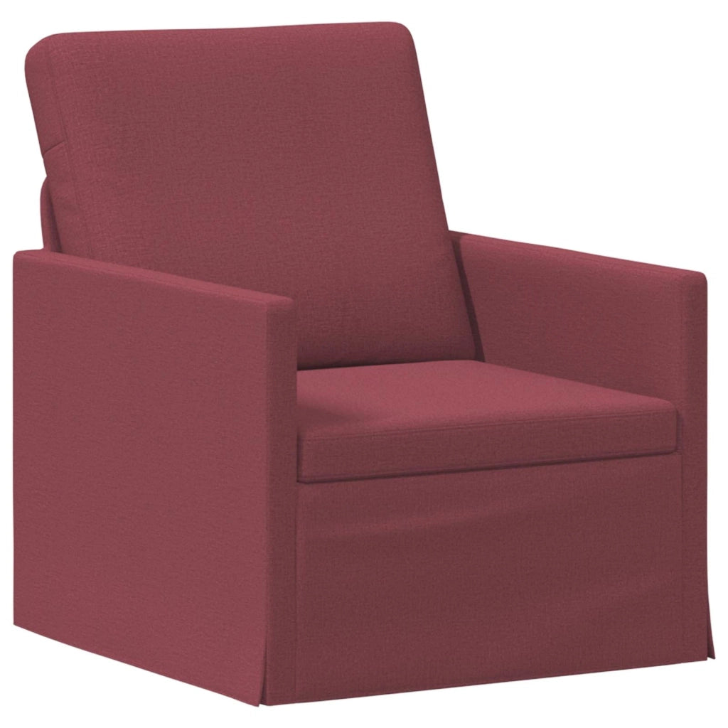 Set di divani 2 pcs Rosso Vino Tessuto 3433179