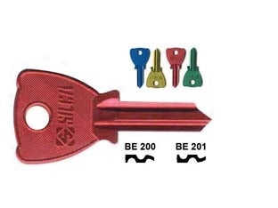 CHIAVI PER CILINDRI BETA 4 SPINE GRANDI- - BE200U DX ultralite gialle - 10 pezzi SILCA