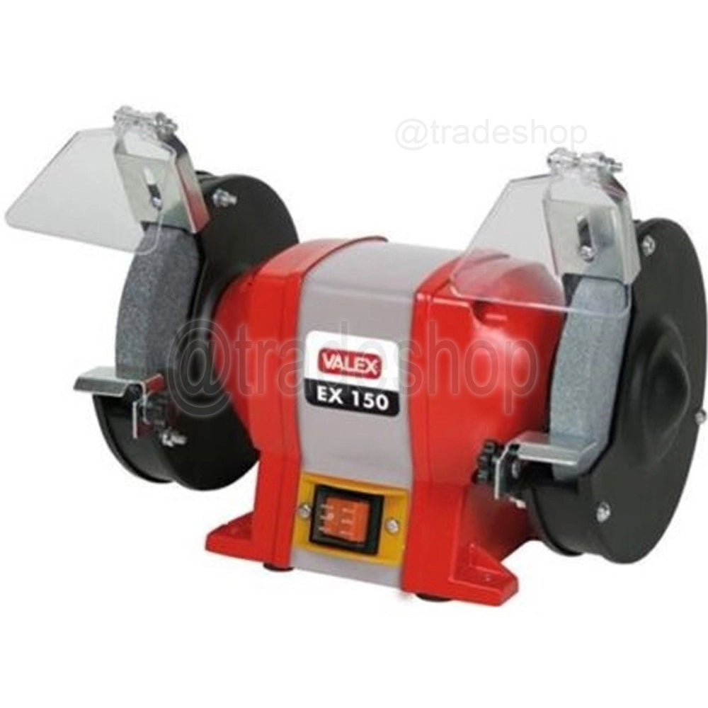 Trade Shop - Smerigliatrice Da Banco Doppia Ex150 Mola Pietra Affila 250 Watt Valex 1400114 -