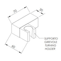 Supporto snodato a braccio serie sq