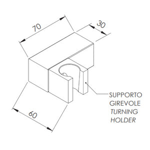 Supporto snodato a braccio serie sq