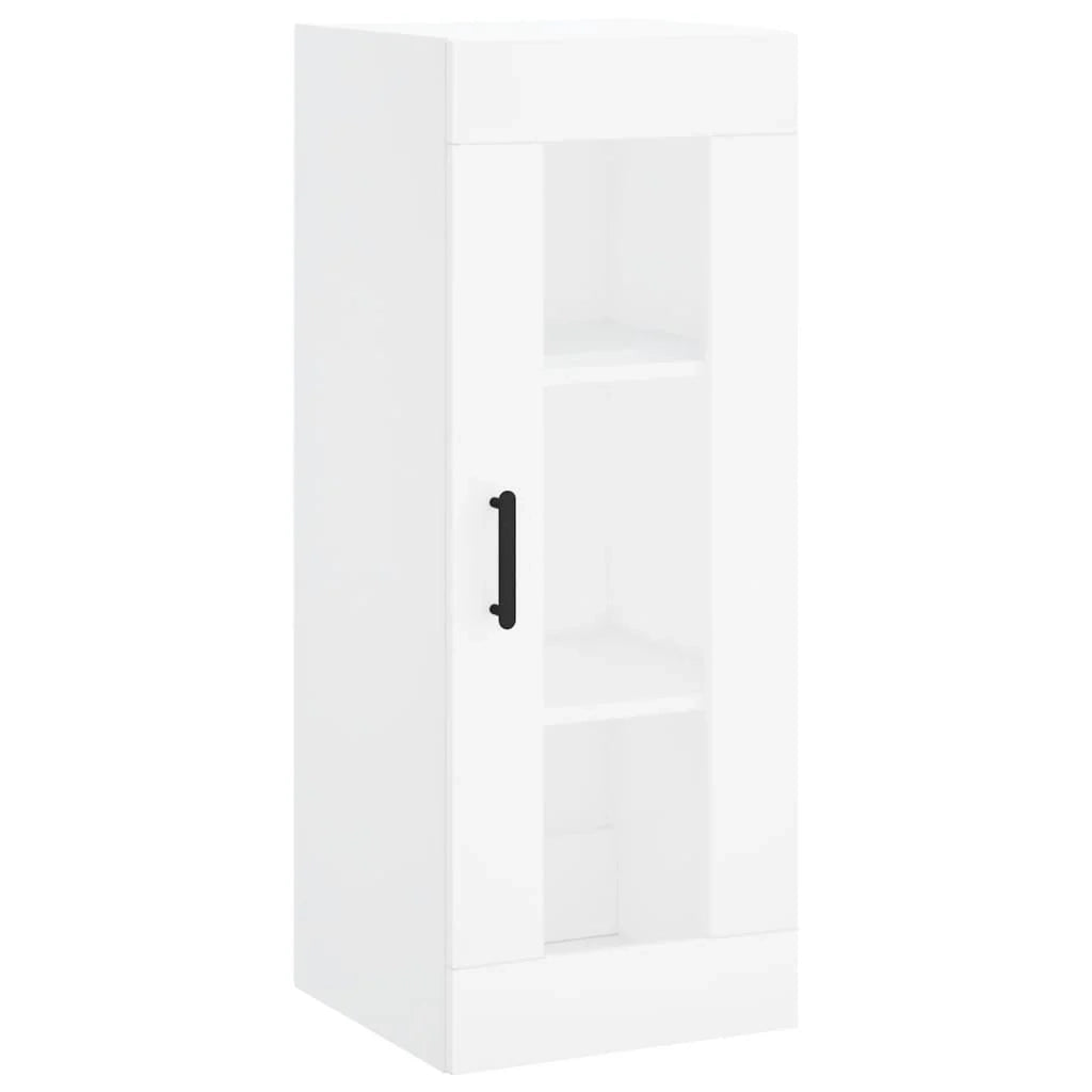 Buffet credenza cassettiera mobiletto mobile contenitore organizer cucina soggiorno salotto alto 34,5 x 34 x 180 cm legno ingegnerizzato bianco 02_0032373
