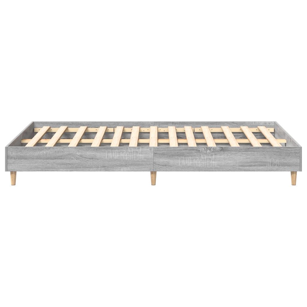 Letto  120x190 cm Grigio in legno ingegnerizzato