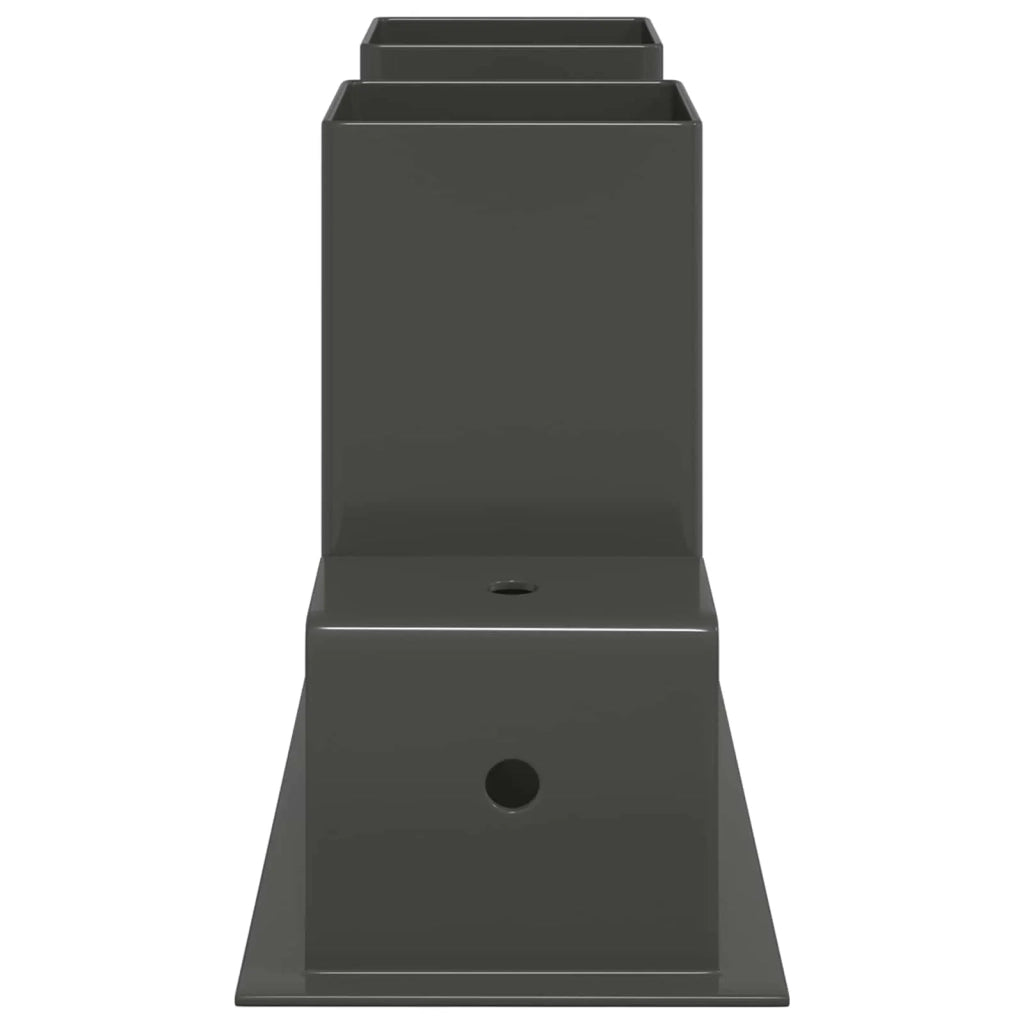 Aiuto per Impilare Legna 12 pcs Antracite 34 x 10 x 15 cm Acciaio 42030119