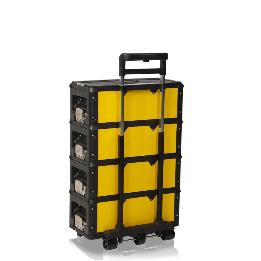 Carrello portautensili, 4 vie 1.1.2.2, colore giallo