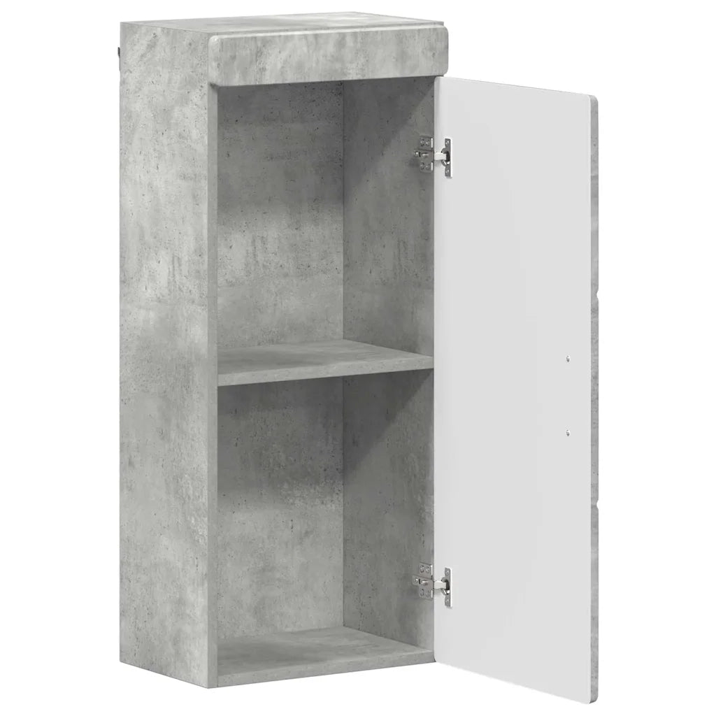 Armadio da Bagno | Mobile da Bagno a muro TULUM Grigio cemento 37 x 24,5 x 86 cm