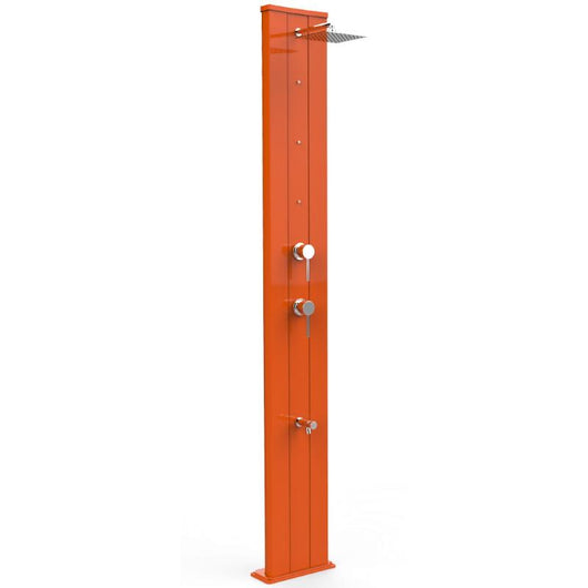 Doccia Solare Dada S In Alluminio Con Nebulizzatore E Miscelatore Colore Arancione Cv-D450/2009