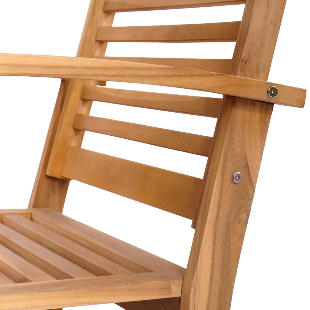 Set Divano da Giardino 5 pcs Naturale Legno di teak solido 3356858