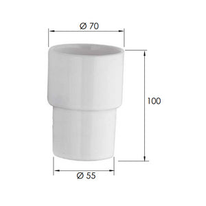 Bicchiere porta spazzolini di ricambio - Serie Epoca