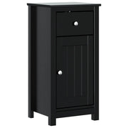 Mobile da Bagno | Armadio da bagno BERG Nero 40x34x80 cm in Legno Massello di Pino