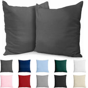 Coperta per divano 80x80 cm di cotone rinforzato (set di 2) - Antracite - Tessuta a maglia densa con 57 fili/cm² - Coperta per divano 80x80 cm - Certificato Oeko Tex - Modello Dreamzie