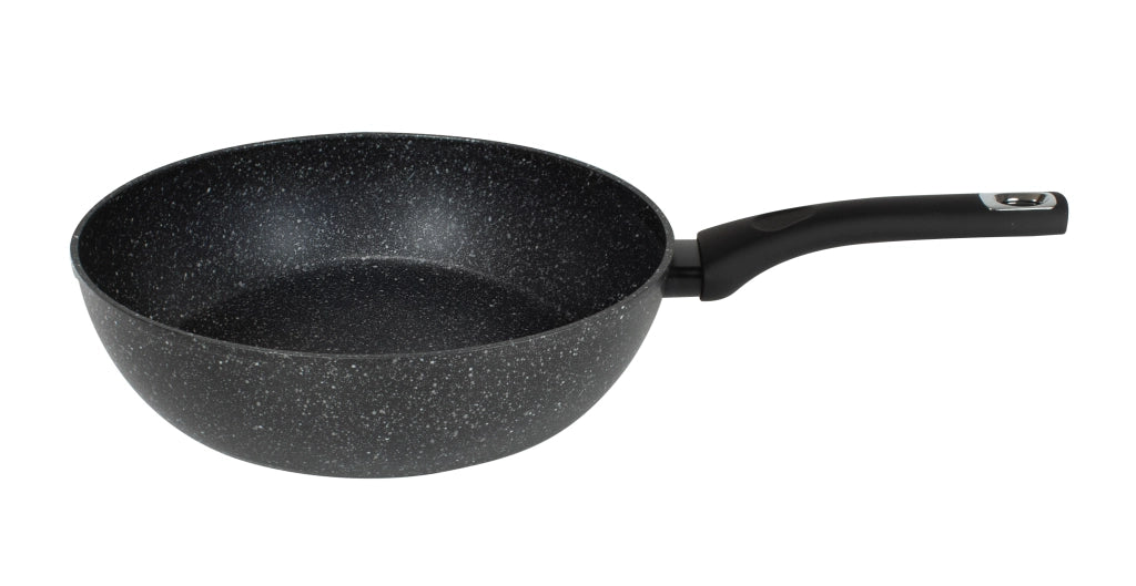 Pietra Lavica – Padella Alta 24 cm Compatibile con Induzione