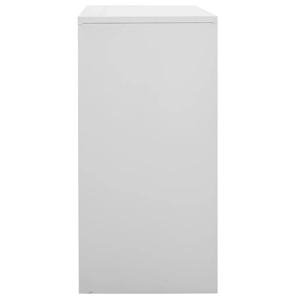 Armadietti con Chiave 5 pz Grigio Chiaro 90x45x92,5 cm Acciaio 3095235