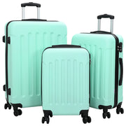 Set di valigie 3 pcs Bagaglio rigido Verde menta 20Â” 24Â” 28Â” ABS