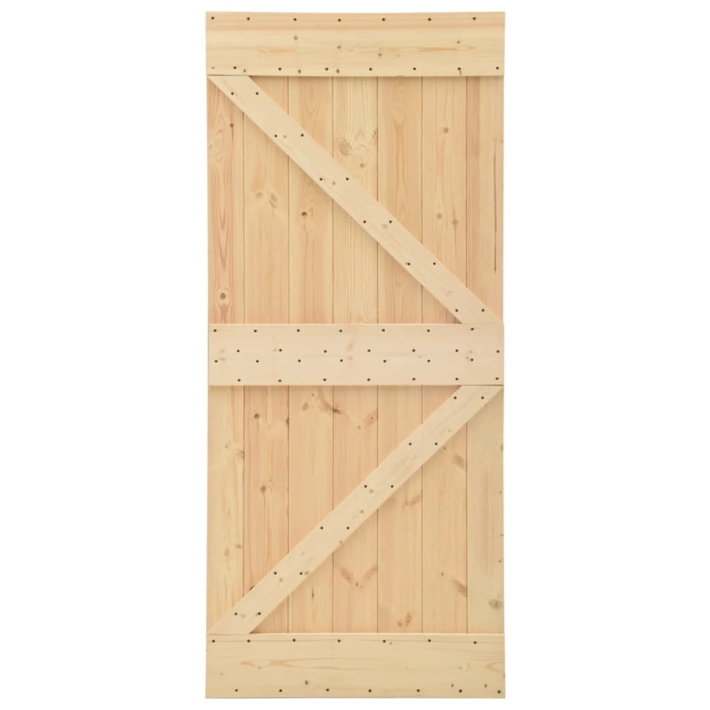 Porta NARVIK Naturale 80 x 210 cm Legno di pino solido 351042
