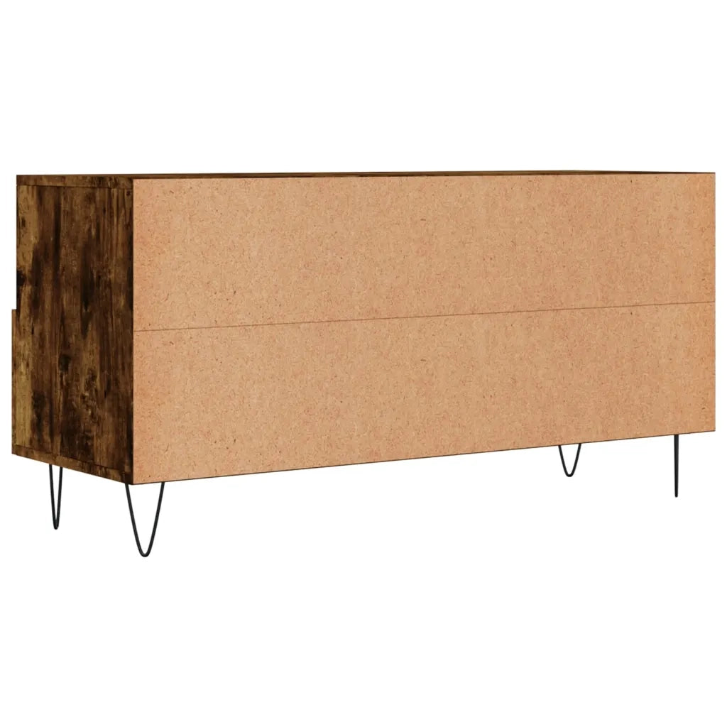 Mobile Porta TV-Mobile per TV-Credenza TV Rovere Fumo 102x36x50 cm in Legno Multistrato 128727