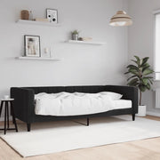 Divano Letto con Materasso Nero 90x190 cm in Velluto 3196682