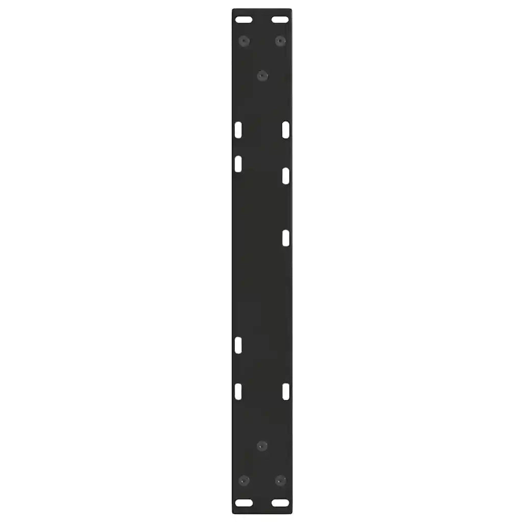 Gambe per Tavolino da Caff¨¨ a Forma di V 2 pz-Set di 2 Gamba per Tavolo Nere 60x(30-31,3) cm Acciaio 633675