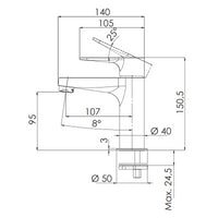 Winner remer miscelatore lavabo con o senza scarico 1 1/4