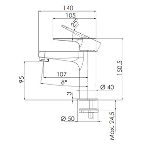 Winner remer miscelatore lavabo con o senza scarico 1 1/4