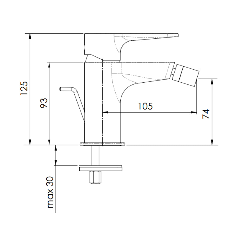 Rubinetto bidet - serie winner