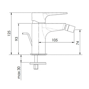 Rubinetto bidet - serie winner